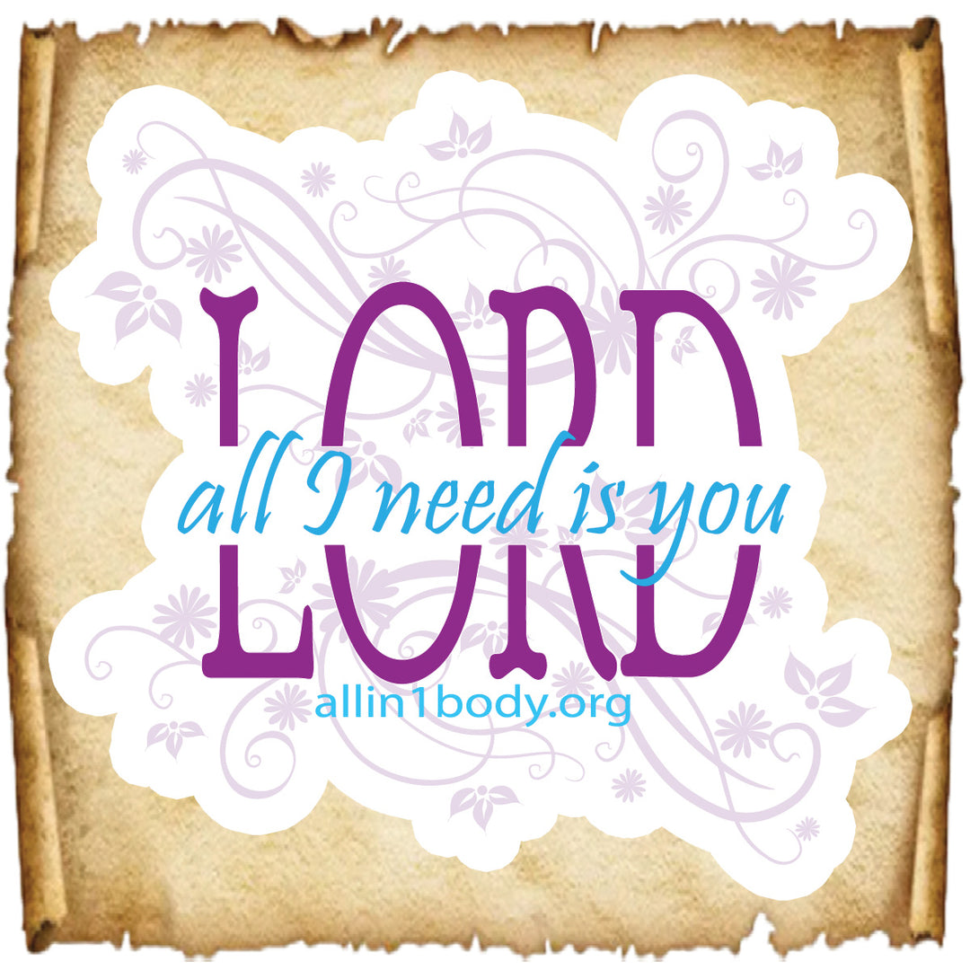 All I need is you, Lord Sticker