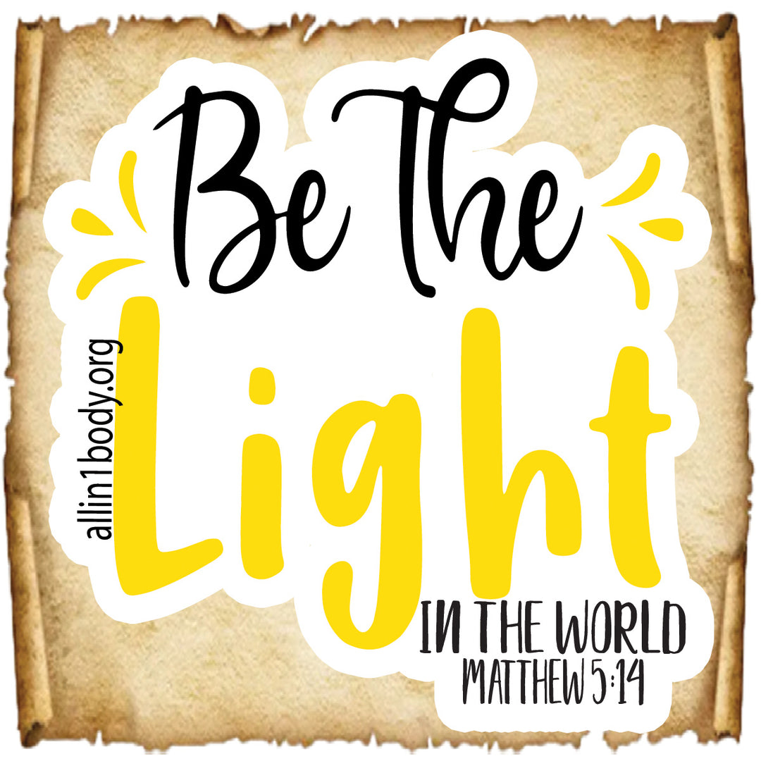 Be The Light Sticker