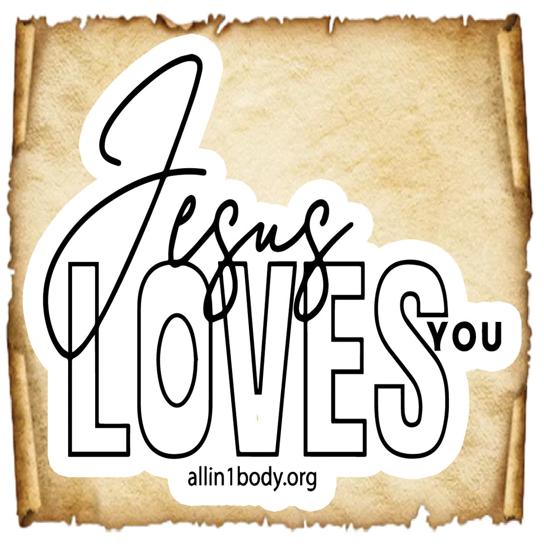 Jesus Loves You Sticker